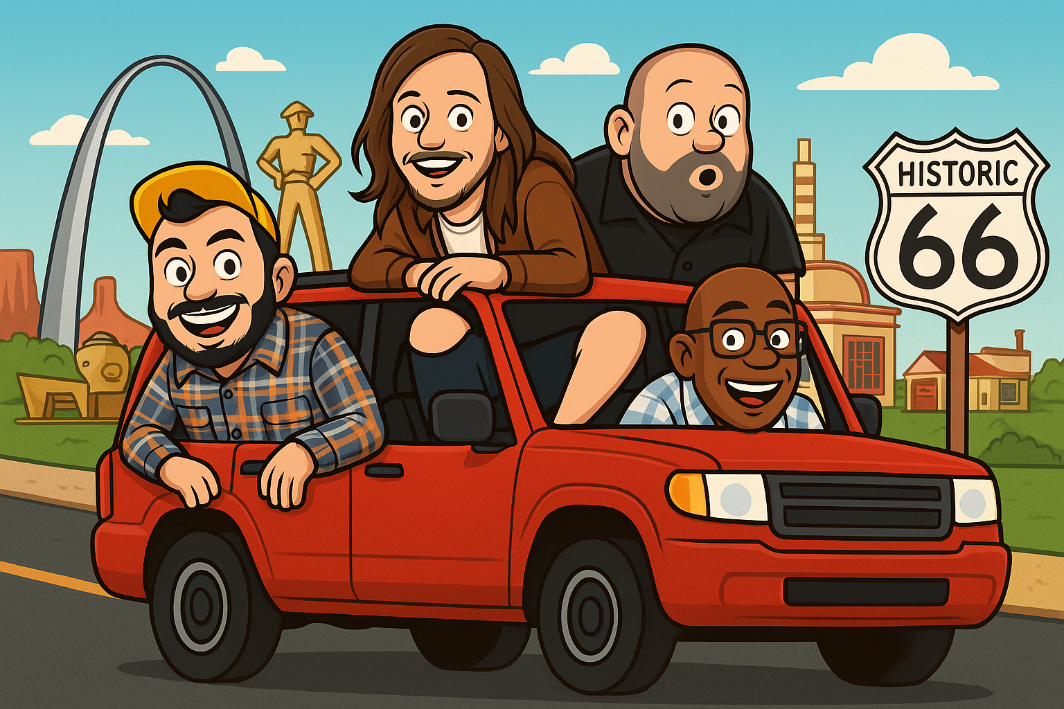 Route 66 Comedy Tour Poster